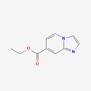 Chemical structure of Ethyl Imidazo[1,2-a]pyridine-7-carboxylate
