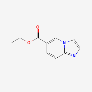 Chemical structure of Ethyl imidazo[1,2-a]pyridine-6-carboxylate
