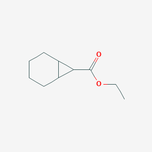 Chemical structure of ethyl bicyclo[4.1.0]heptane-7-carboxylate