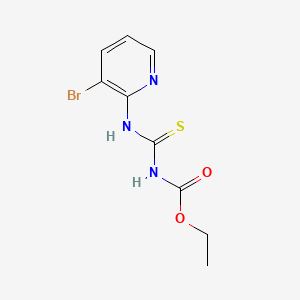 Chemical structure of Ethyl aminon-(3-bromopyridin-2-yl)methanethiocarbamate