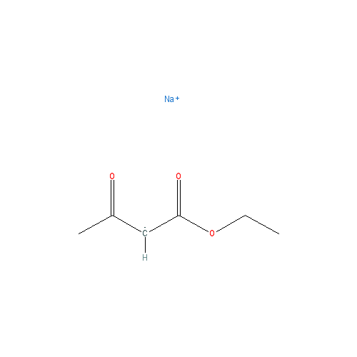 Chemical structure of Ethyl acetoacetate sodium salt