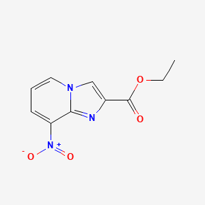 Chemical structure of Ethyl 8-nitroimidazo[1,2-a]pyridine-2-carboxylate