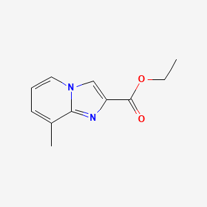 Chemical structure of Ethyl 8-methylimidazo[1,2-a]pyridine-2-carboxylate