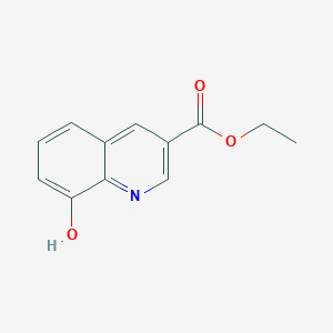 Chemical structure of Ethyl 8-hydroxyquinoline-3-carboxylate