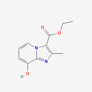 Chemical structure of Ethyl 8-Hydroxy-2-methylimidazo[1,2-a]pyridine-3-carboxylate