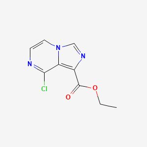 Chemical structure of Ethyl 8-chloroimidazo[1,5-a]pyrazine-1-carboxylate