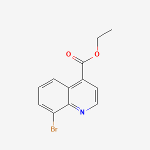 Chemical structure of Ethyl 8-bromoquinoline-4-carboxylate