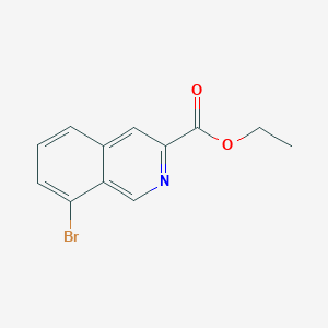 Chemical structure of Ethyl 8-bromoisoquinoline-3-carboxylate
