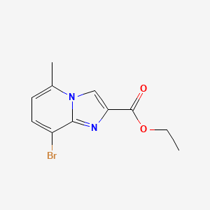 Chemical structure of Ethyl 8-bromo-5-methylimidazo[1,2-a]pyridine-2-carboxylate