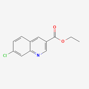 Chemical structure of Ethyl 7-chloroquinoline-3-carboxylate