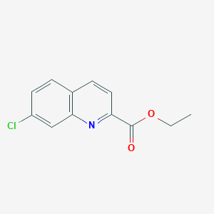 Chemical structure of Ethyl 7-chloroquinoline-2-carboxylate