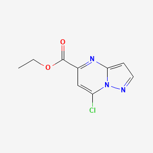 Chemical structure of Ethyl 7-chloropyrazolo[1,5-a]pyrimidine-5-carboxylate