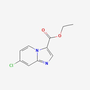 Chemical structure of Ethyl 7-Chloroimidazo[1,2-a]pyridine-3-carboxylate