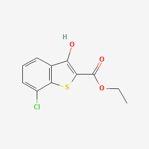 Chemical structure of Ethyl 7-chloro-3-hydroxybenzo[b]thiophene-2-carboxylate