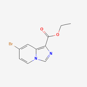 Chemical structure of Ethyl 7-bromoimidazo[1,5-a]pyridine-1-carboxylate
