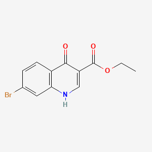 Chemical structure of Ethyl 7-bromo-4-hydroxyquinoline-3-carboxylate