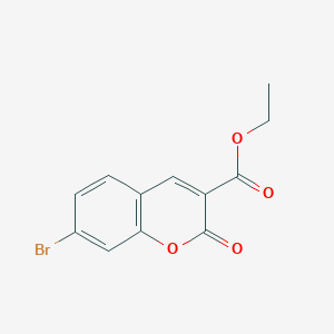 Chemical structure of Ethyl 7-bromo-2-oxochromene-3-carboxylate