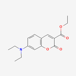 Chemical structure of Ethyl 7-(Diethylamino)coumarin-3-carboxylate