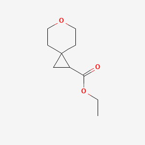 Chemical structure of ETHYL 6-OXASPIRO[2.5]OCTANE-1-CARBOXYLATE