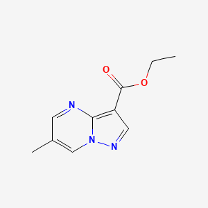 Chemical structure of ethyl 6-methylpyrazolo[1,5-a]pyrimidine-3-carboxylate