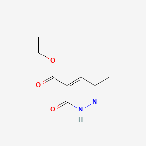 Chemical structure of Ethyl 6-methyl-3-oxo-2,3-dihydropyridazine-4-carboxylate