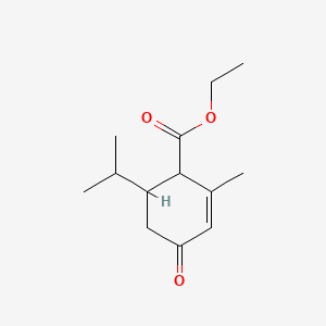Chemical structure of Ethyl 6-isopropyl-2-methyl-4-oxocyclohex-2-ene-1-carboxylate