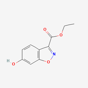 Chemical structure of Ethyl 6-hydroxybenzo[d]isoxazole-3-carboxylate