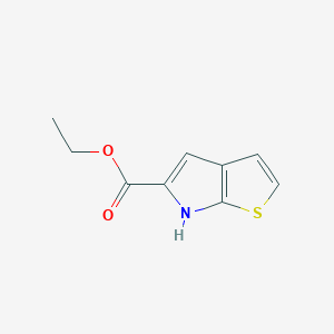 Chemical structure of Ethyl 6H-thieno[2,3-b]pyrrole-5-carboxylate