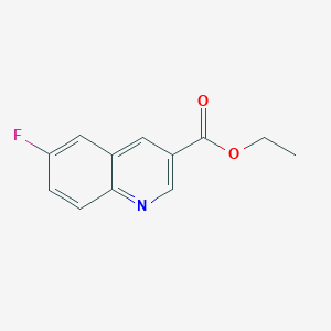 Chemical structure of Ethyl 6-fluoroquinoline-3-carboxylate