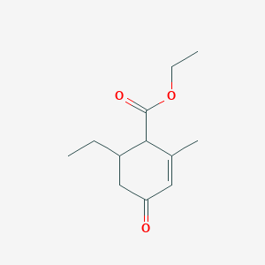 Chemical structure of Ethyl 6-ethyl-2-methyl-4-oxocyclohex-2-enecarboxylate