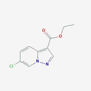 Chemical structure of Ethyl 6-chloropyrazolo[1,5-a]pyridine-3-carboxylate