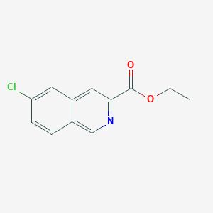 Chemical structure of Ethyl 6-chloroisoquinoline-3-carboxylate
