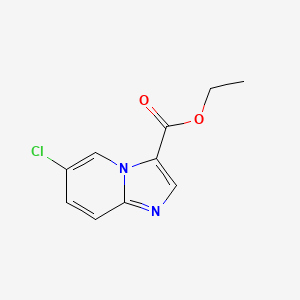 Chemical structure of Ethyl 6-chloroimidazo[1,2-a]pyridine-3-carboxylate