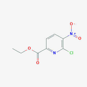 Chemical structure of Ethyl 6-chloro-5-nitropicolinate