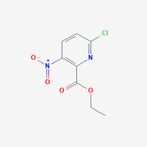 Chemical structure of Ethyl 6-chloro-3-nitropicolinate