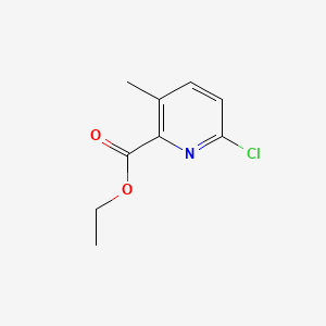Chemical structure of Ethyl 6-chloro-3-methylpicolinate