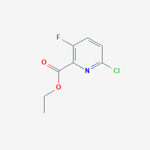 Chemical structure of Ethyl 6-chloro-3-fluoropicolinate