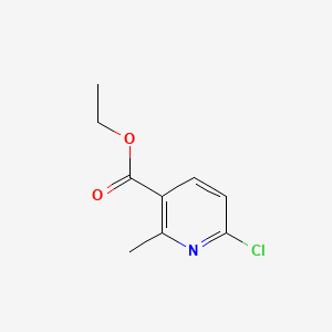 Chemical structure of Ethyl 6-chloro-2-methylnicotinate