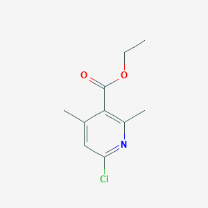 Chemical structure of Ethyl 6-chloro-2,4-dimethylnicotinate