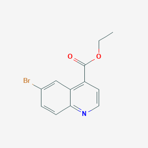 Chemical structure of Ethyl 6-bromoquinoline-4-carboxylate