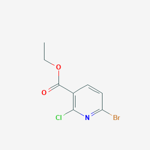 Chemical structure of Ethyl 6-bromo-2-chloronicotinate