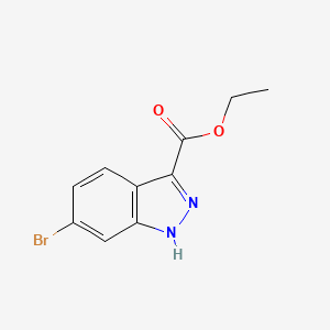 Chemical structure of Ethyl 6-bromo-1H-indazole-3-carboxylate