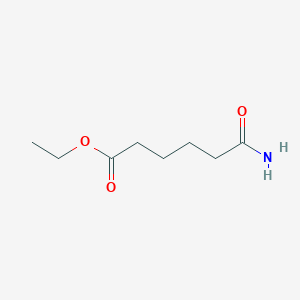 Chemical structure of Ethyl 6-amino-6-oxohexanoate