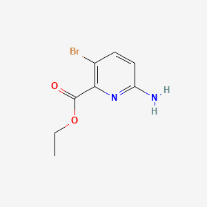 Chemical structure of Ethyl 6-amino-3-bromopicolinate
