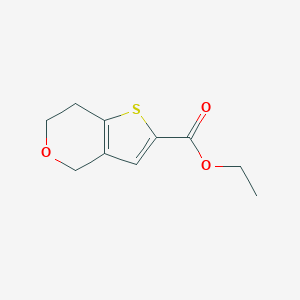 Chemical structure of Ethyl 6,7-dihydro-4H-thieno[3,2-c]pyran-2-carboxylate