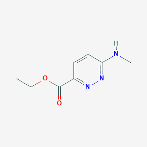 Chemical structure of Ethyl 6-(Methylamino)pyridazine-3-carboxylate