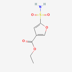 Chemical structure of Ethyl 5-sulfamoylfuran-3-carboxylate