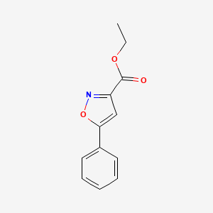 Chemical structure of Ethyl 5-Phenylisoxazole-3-carboxylate