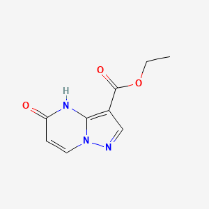 Chemical structure of Ethyl 5-oxo-4,5-dihydropyrazolo[1,5-a]pyrimidine-3-carboxylate