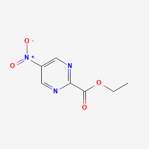 Chemical structure of Ethyl 5-nitropyrimidine-2-carboxylate